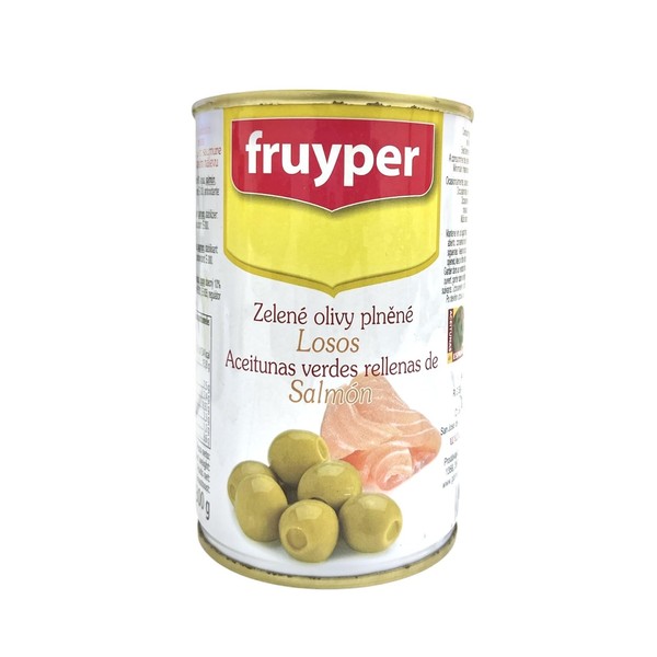 Olives filled with salmon paste / Aceitunas rellenas de salmón