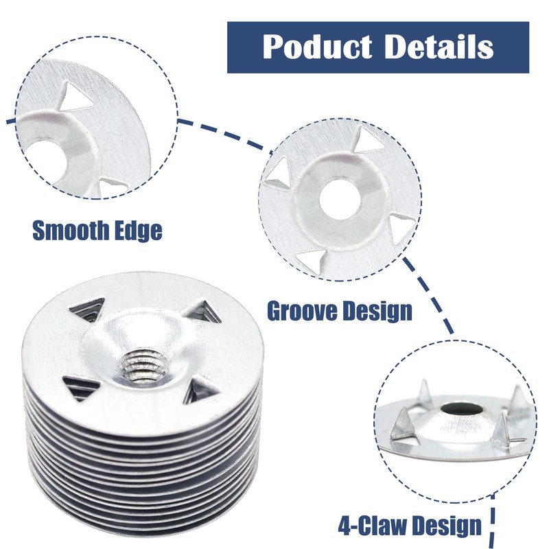 Pack of 200 Washers 28 mm Diameter Claws Washers Kit