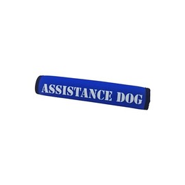 MD Gear Dog Lead Sleeve Friendly Reactive Assistance Dog In Training DO NOT PET Cover Soft Neoprene Leash Wrap (Blue, ASSISTANCE DOG)