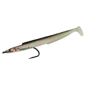 Tsunami HRSE8-2-3 Rigged Holographic Replica Sand EEL, 8", 2pk, Black Back