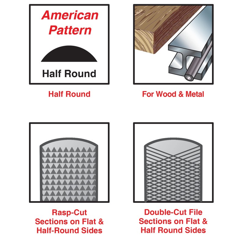 IVY Classic 12117 8" 4-in-1 File/Rasp, 1/Card