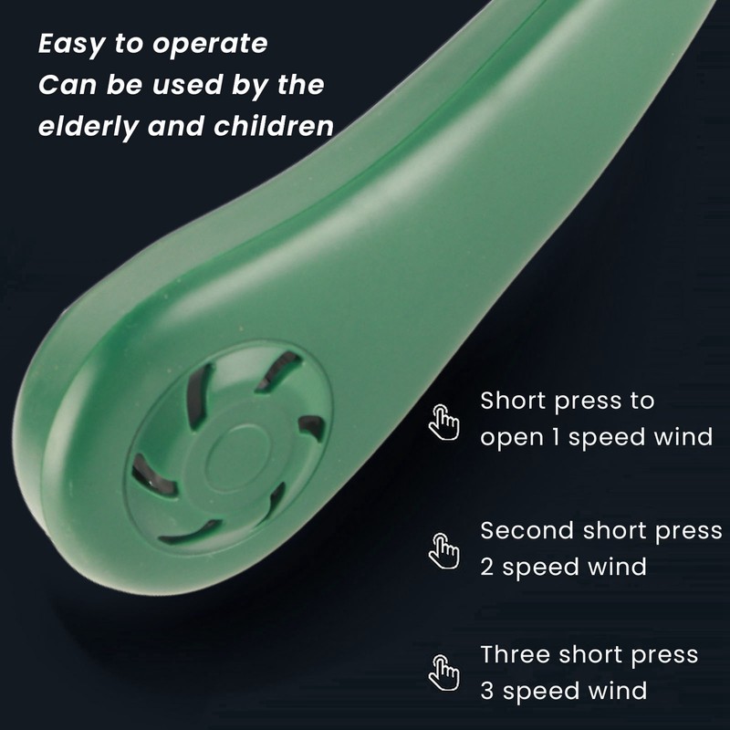 Bladeless Neck Fan Multifunction 3 Speeds USB Charging Wearable Portable