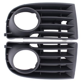 Doo Engy Ventilation Grille Fog Light Grille Bumper Ventilation Cover Trim Fog Light Grille Bumper Grille Black Front Left and Right for Golf 5 Golf V 2003-2008