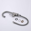 Bar Faucets Single Hole, WiPPhs Brushed Nickel Mini Kitchen Sink