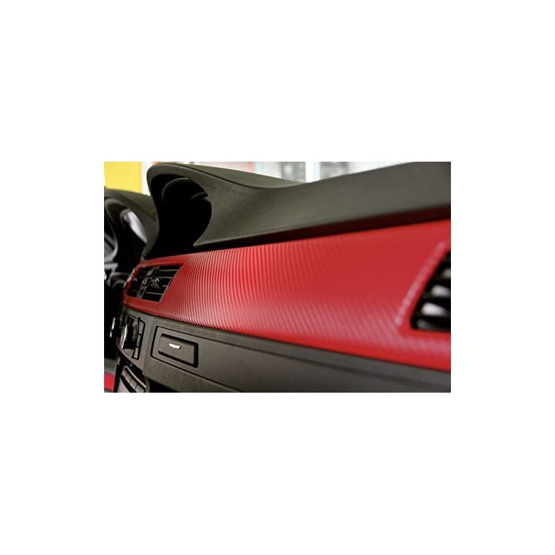 VViViD® XPO Red Carbon Fiber Wrap Vinyl Roll with Air