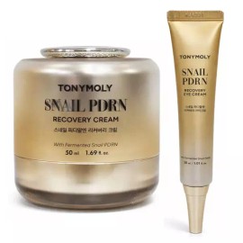TONYMOLY 토니모리 스네일 PDRN 리커버 크림 50ml+스네일 PDRN 아이크림30ml Tonymoly Snail PDRN Recovery Cream 50ml + Snail PDRN Eye Cream 30ml