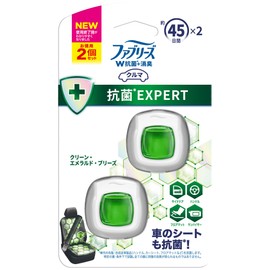 Febreze Deodorizing Air Freshener for Cars Easy Clip Antibacterial Expert Clean Emerald Breeze 2.2mL x 2