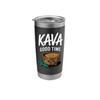 Rooted Kava Leaf Kava Shell Stainless Steel Insulated Tumbler