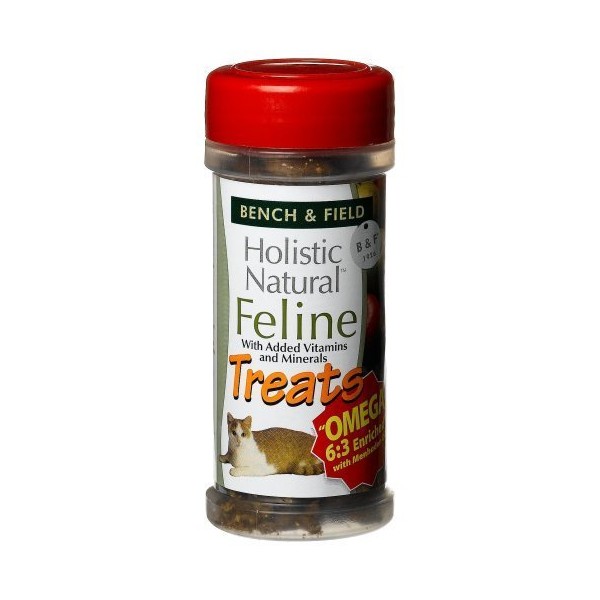 Bench & Field Holistic Natural Feline Treats, 3-Ounce Jars (Pack