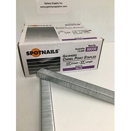 Spotnails 98006 Similar BeA 80 Series 1/2" Crown Staples 3/8" Leg,Sale by 10 Boxes/ctn