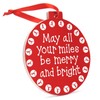 Gone for a Run Running Round Ceramic Ornament | May