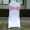 20 Pieces Spandex Stretch Chair Sashes Bows Elastic Chair Cover
