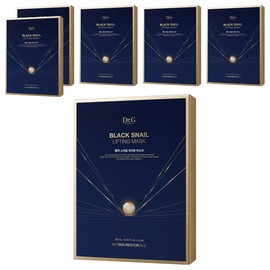 Dr.G Black Snail Lifting Mask, 5 packs, 6 pieces / 닥터지 블랙 스네일 리프팅 마스크, 5개입, 6개