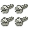 Four (4) Stainless Steel License Plate Screws (BCP253)