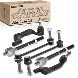 A-Premium Set of 6, Front Sway Bar Link, Inner Outer Tie Rod End, Compatible with Dodge Charger 2011-2015 & 2017, Chrysler 300 2011-2014, AWD Only