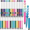 30 Pcs Beaded Pens with Stylus Tips Plastic Beaded DIY