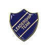 Leadership Team Gel Domed Blue School Shield Badge