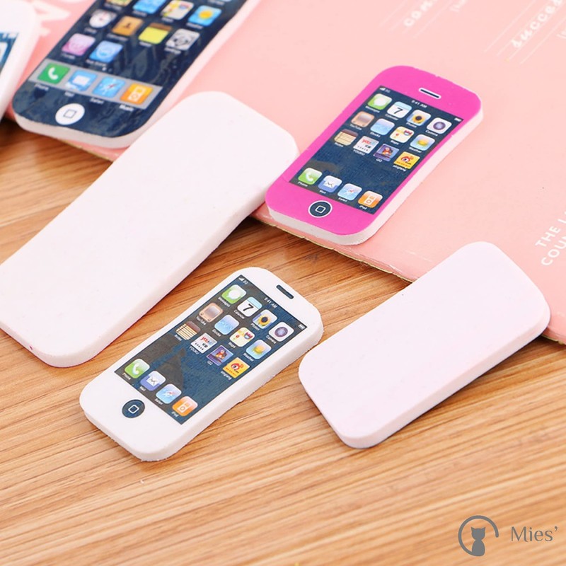 Cute Cell Phone Eraser, Set of 3, Smartphone, Stationery, Accessories,