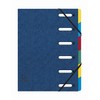 Exacompta 815697 6 Dividers Expanding Document Folder - Blue