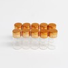 Luo House 10pcs 16x35mm Tiny Mini Small Clear Bottles Glass