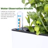 NiHome 2-Pack Self-Watering Planter Set Rectangle Worry-Free Water Inlet Water