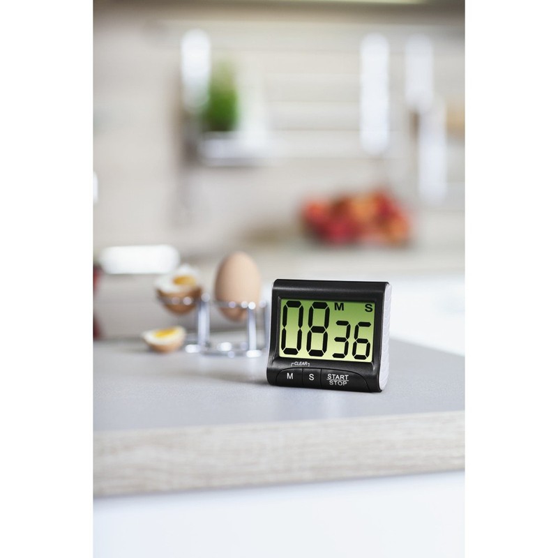 Xavax Digitaler Küchentimer mit Timer- und Stopp-Uhr-Funktion (Befestigung via Magnet,