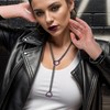 JJDreams Punk Chain Choker O Ring Pendant Necklace Slip Chain