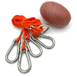 AirFly 4 Arm Harness for Crab Trap with 304 Stainless Steel Hooks and Buoy Float, Combo (1pcs)