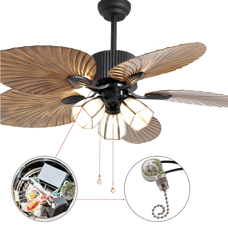 Topbuti 3 Pack Ceiling Fan Pull Chain Switch Zing Ear