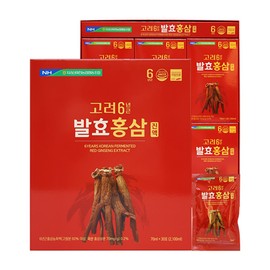 OTMARTFOOD Jirisan Macheon Nonghyup Koryo 6-year-old fermented red ginseng 70ml x 30 packets x 4