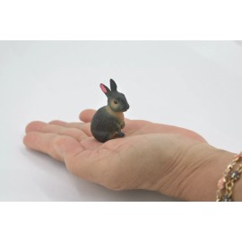 Unbranded Model Rabbit, Hare, Bunny Toy, Figure, Realistic, Replica, Gift, 2" CH708 BB174
