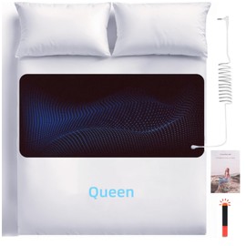 Grounding Mat for Bed,Queen Mattress Grounding Pad 27x60 Inch,Improve Sleep,Reduce Anxiety and Inflammation,Anti-Slip Tear-Resistant PU Leather with Grounding Cord