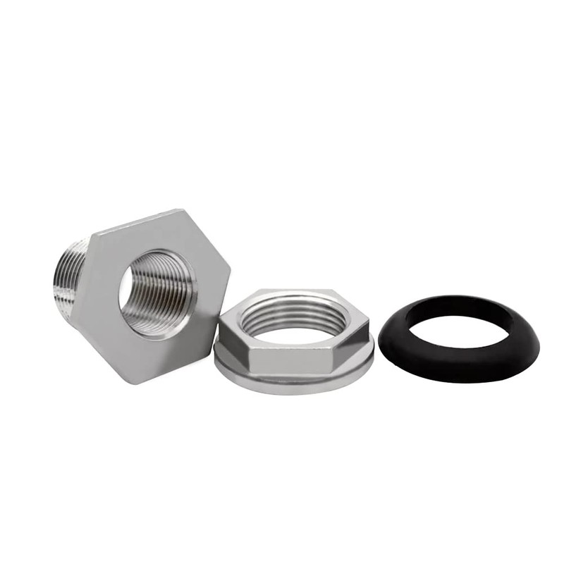 Beduan 1" Female Bulkhead Water Tank Connector Stainless Steel Thru-bulk