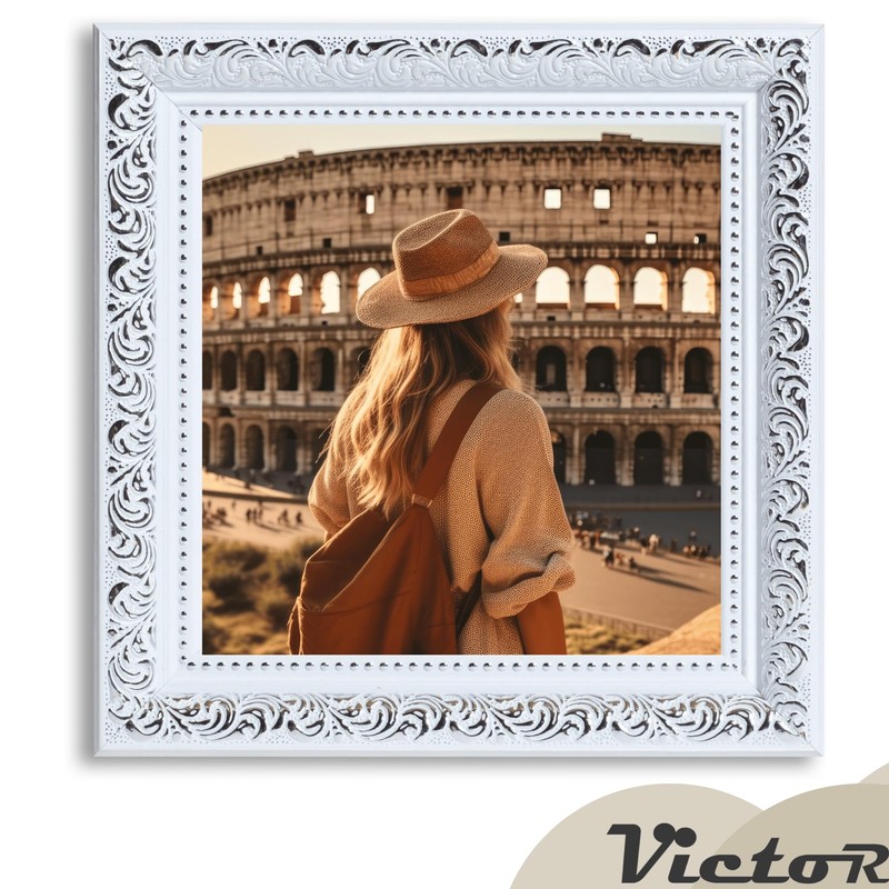 VictoR Rubens Vintage Picture Frame 15 x 15 cm White