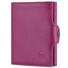VON HEESEN Slim Wallet with Coin Compartment & RFID Protection