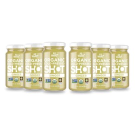 AllWellO Cold-Pressed Ginger Shot, 60 mL, USDA Organic Booster with Natural (6 Pack)