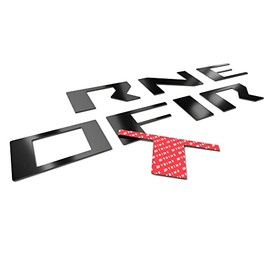 BDTrims | Raised ABS Plastice Letter Inserts compatible with 2022-2024 Nissan Frontier (TAILGATE) (Glossy Black)