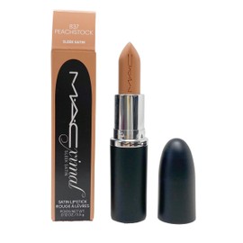 MAC Ximal Sleek Satin Lipstick - 837 Peachstock (Warm toned light medium peach) 0.12 Oz / 3.5 g