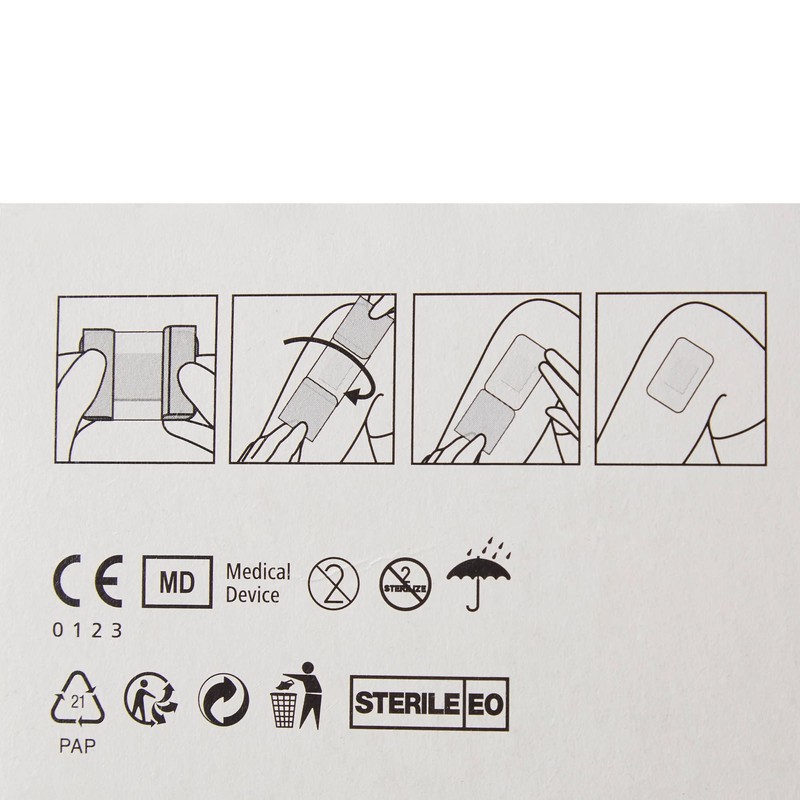 Cosmopor Steril Sterile Island Dressing Square 4 X 4 Inch