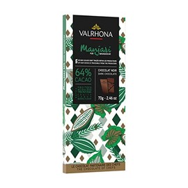 VALRHONA 64% Manjari Dark Chocolate Bar, 2.46 OZ