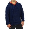 LOUDelephant Recycled Mexican Baja Jerga Hoody - Blue Fleck (XX-Large)