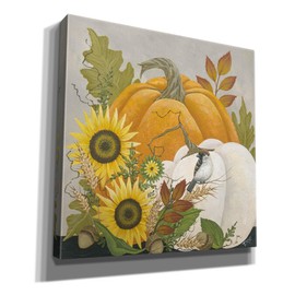 Epic Graffiti 'Pumpkins And Sunflowers' by Tanya Nyp Canvas Wall Art, 12" x 12"