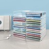 STORi Stackable Clear Plastic CD Organizer with Rubber Feet |