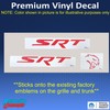 Reflective Concepts - SRT Badge Overlay Decal Stickers - Grille