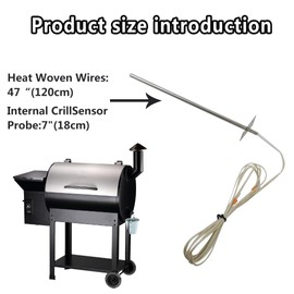 Upgrade Replace for RTD Temperature Probe Sensor for Traeger Digital Thermostat, Grill Oven Probe Replacement Part for Traeger Wood Pellet Grills by Gxcdizx