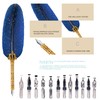 SERAKUKA MPRINCE Calligraphy Pen with Feathers, Includes Calligraphy Nibs, 12
