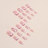Press On Nails French Tip Fake Nails, Full Cover Gel