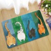 Cat Pattern Non slip Welcome Doormat Carpet Mat Indoor Outdoor