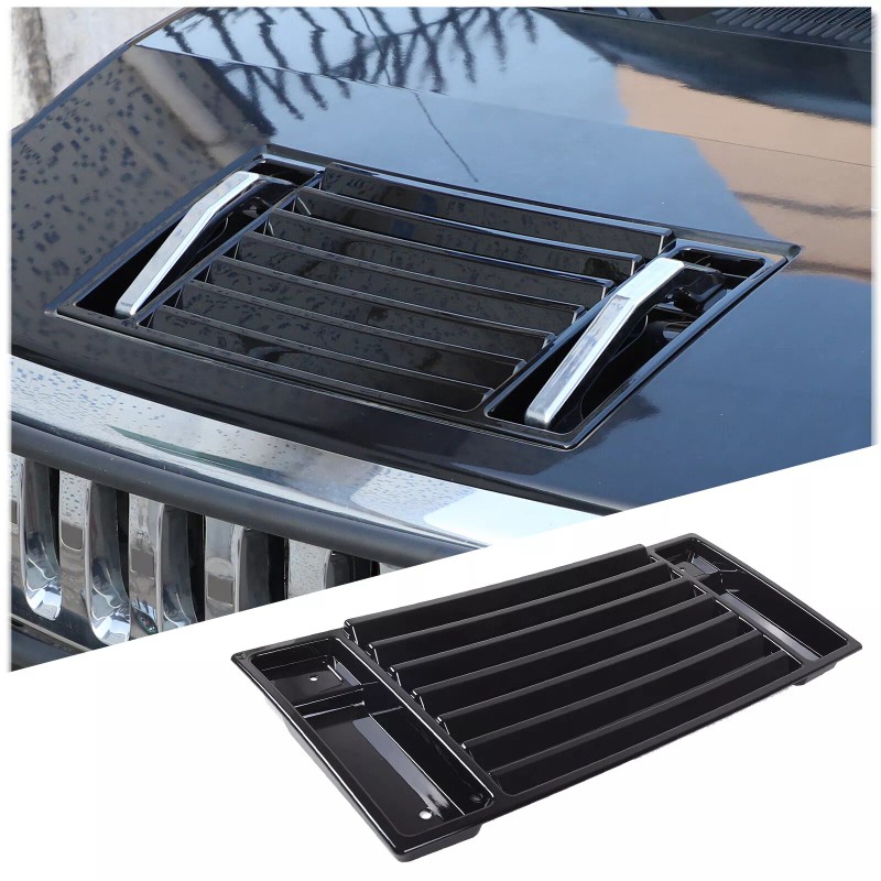 car-attention Gloss Black Fit For 2003-2009 Hummer H2 Front Hood