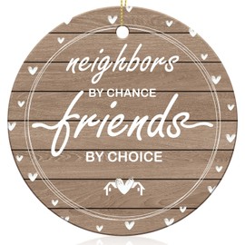 Christmas Ornaments Best Neighbor Gifts Good Neighbors, Funny Neighbor Gifts Neighbor Gifts Xmas Decorations 2024, Suitable for neighbors, women, friends Christmas tree decorations Supplies